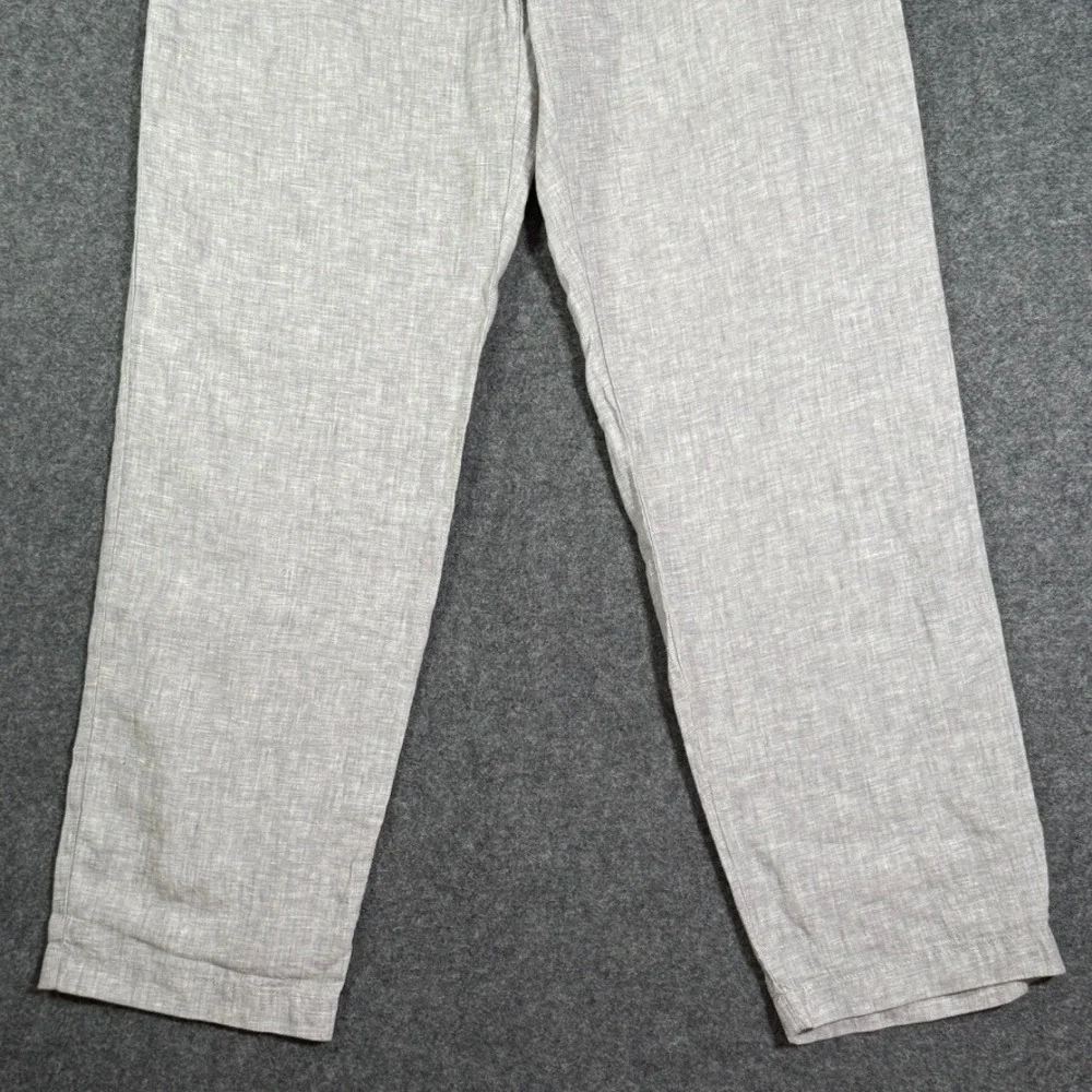 J.Crew Mens 100% Classic Fit Linen Pants Trousers Chambray Blue 32x32 NWT
